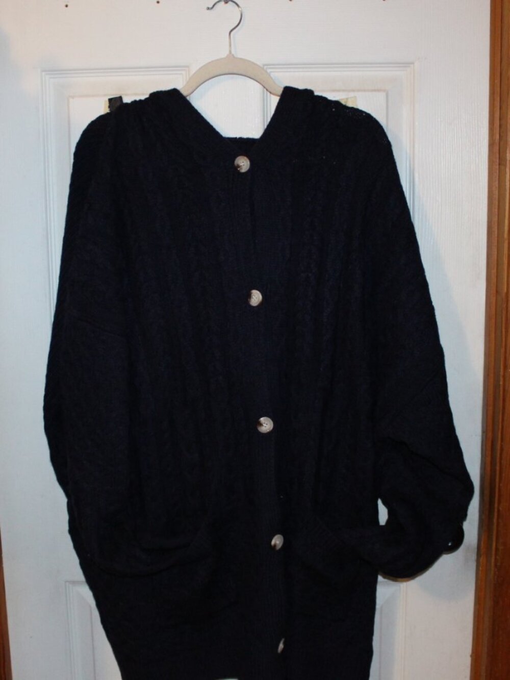 NWT Bloom Chic hooded cardigan Navy Blue 26W Very nice